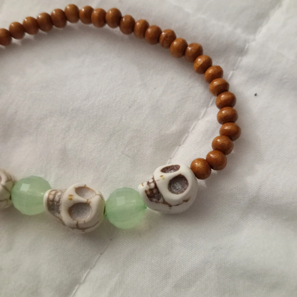 New Skull Gothic aromatherapy essential oils diffuser bracelet hand crafted